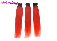 Толстый нижний красный цвет покрасил расширения волос 18&quot; 20&quot; 22&quot;/бразильские пачки человеческих волос