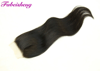 Закрытия шнурка 4*4 человеческих волос девственницы цвет 100% прямого естественный для чернокожих женщин