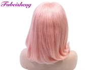 Розовый парик фронта шнурка ранга 10А цвета